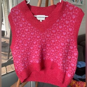 Cute hearts sweater vest